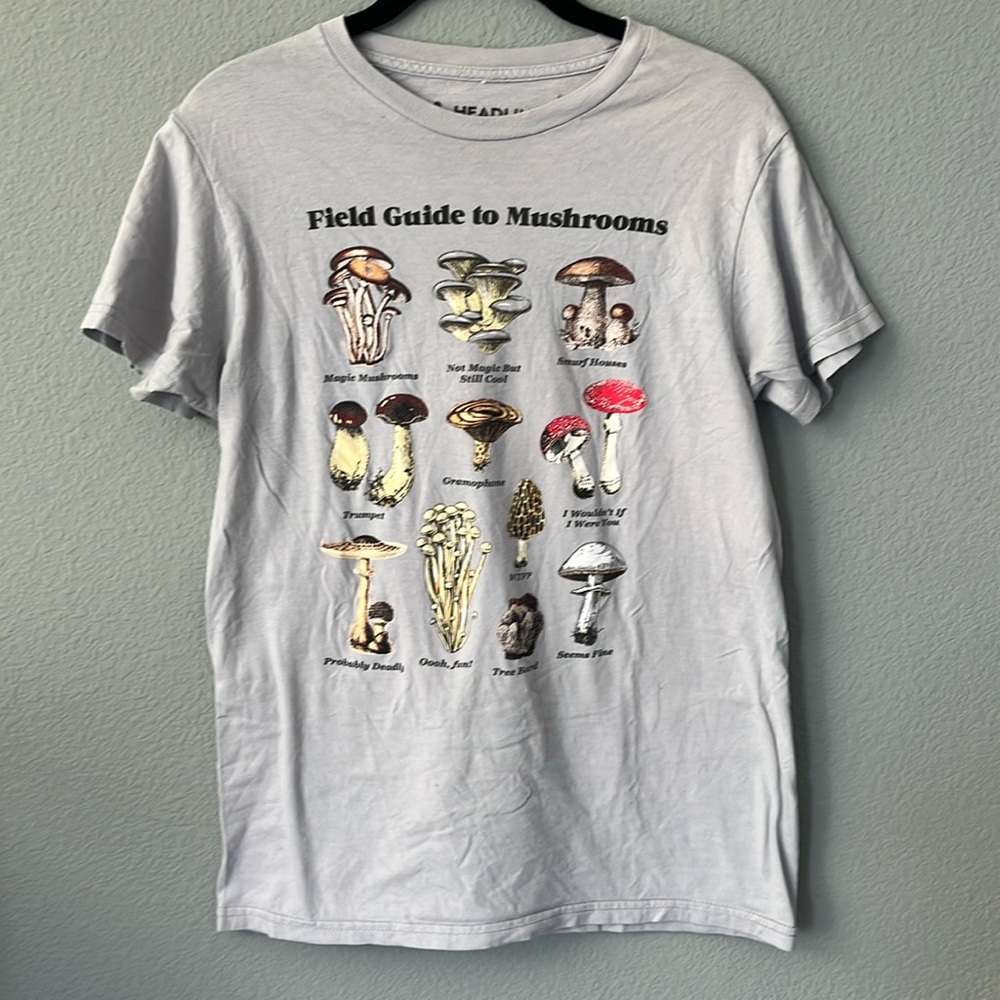 Headline t-shirt, men’s or unisex S, for the mushroom fan in your life! …